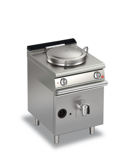 BARON GAS INDIRECT HEATING BOILING PANS MODEL WITH AUTOMATIC CONDENSED STEAM OUTLET